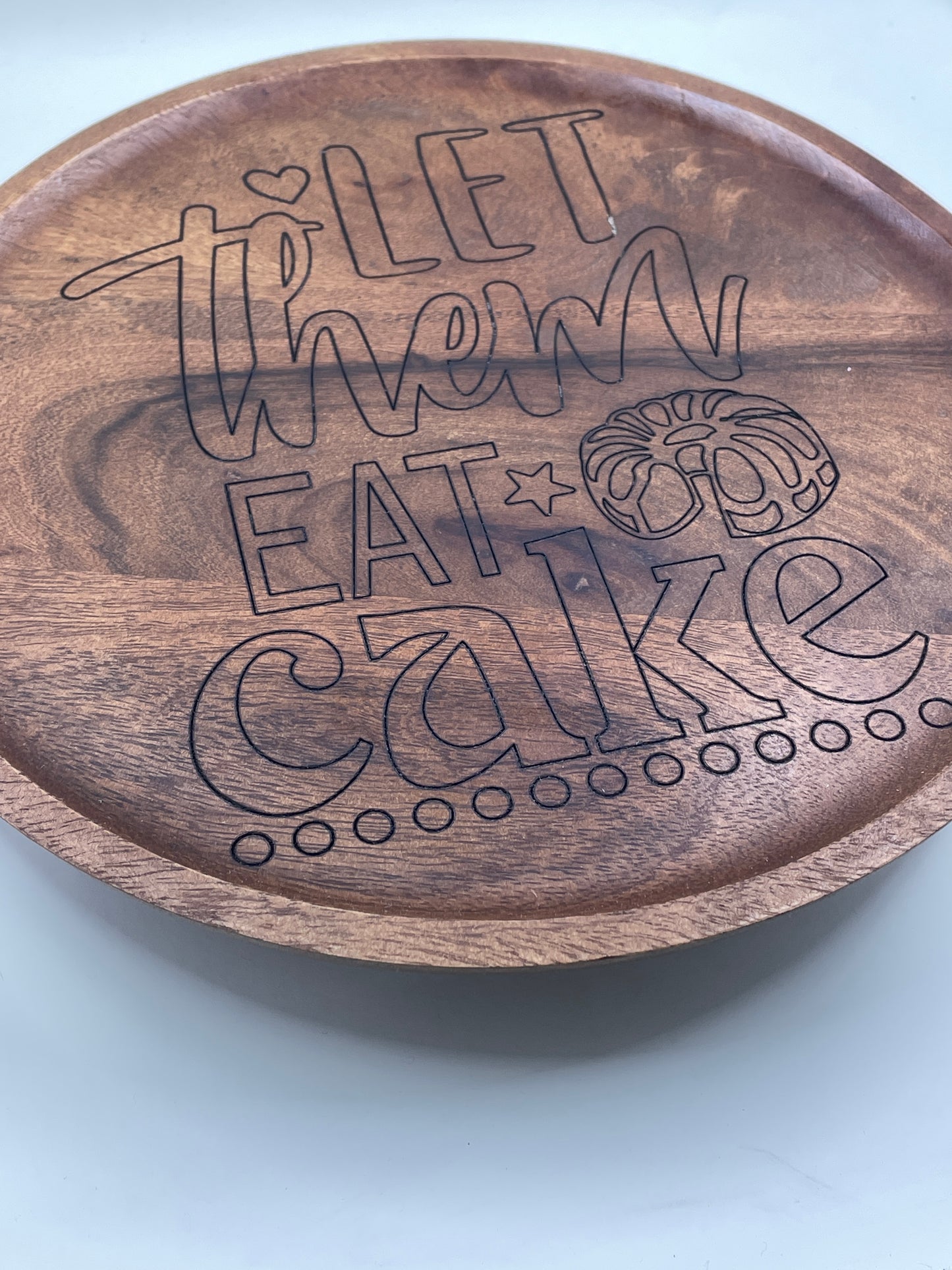 Engraved Cake Platter